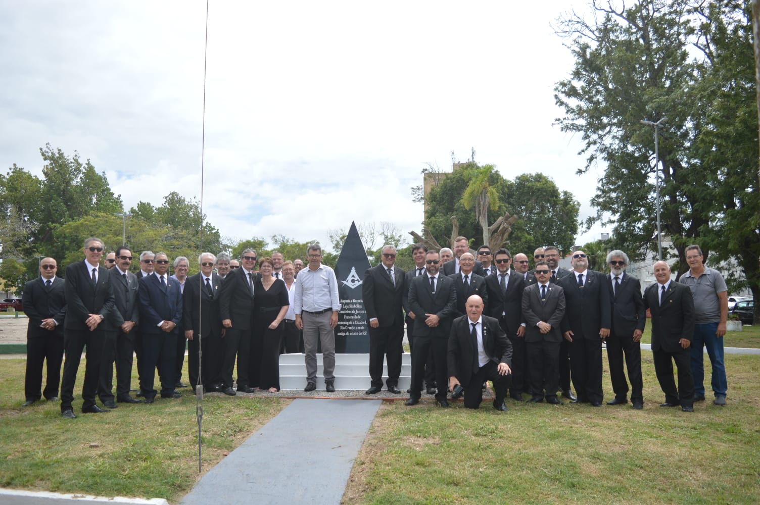 Inauguração do micro obelisco celebra aniversário do Rio Grande